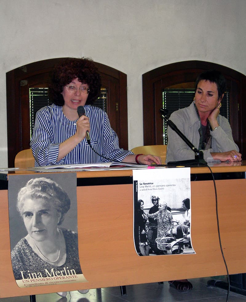 Mirano (Ve) 5 giugno – Sala Conferenze di Villa Errera, presentazione del libro: “La Senatrice – Lina Merlin” un pensiero operante. Anna Maria Zanetti, giornalista e storica, curatrice del libro.
