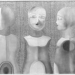 Anatomia di bambole, 1969-1973 Acrilico su tela, cm 100x110